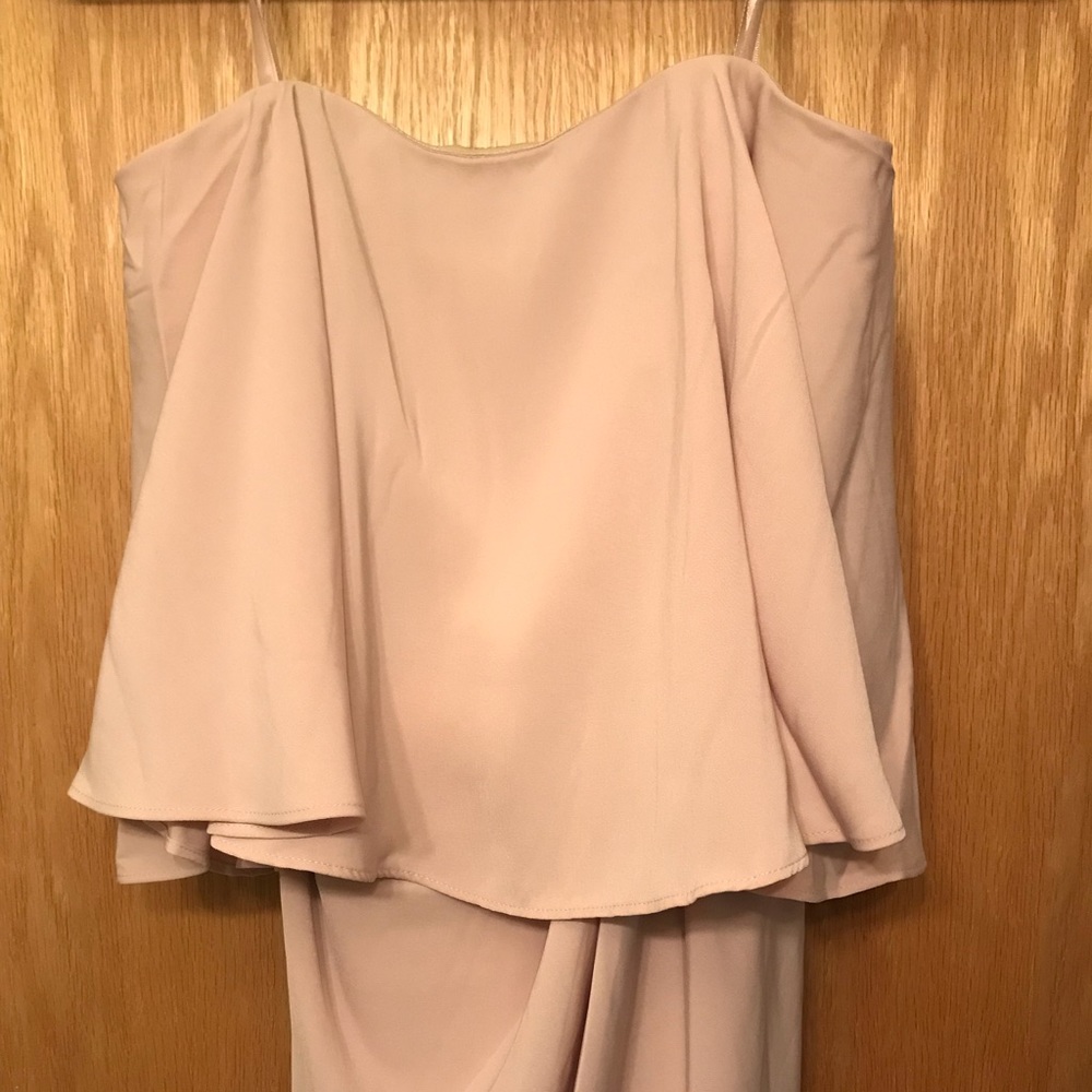 Shona Joy Core Strapless Frill Bridesmaid Dress - Picture 4 of 5